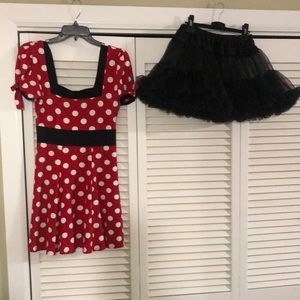 Women’s Minnie Mouse Costume- Like New
